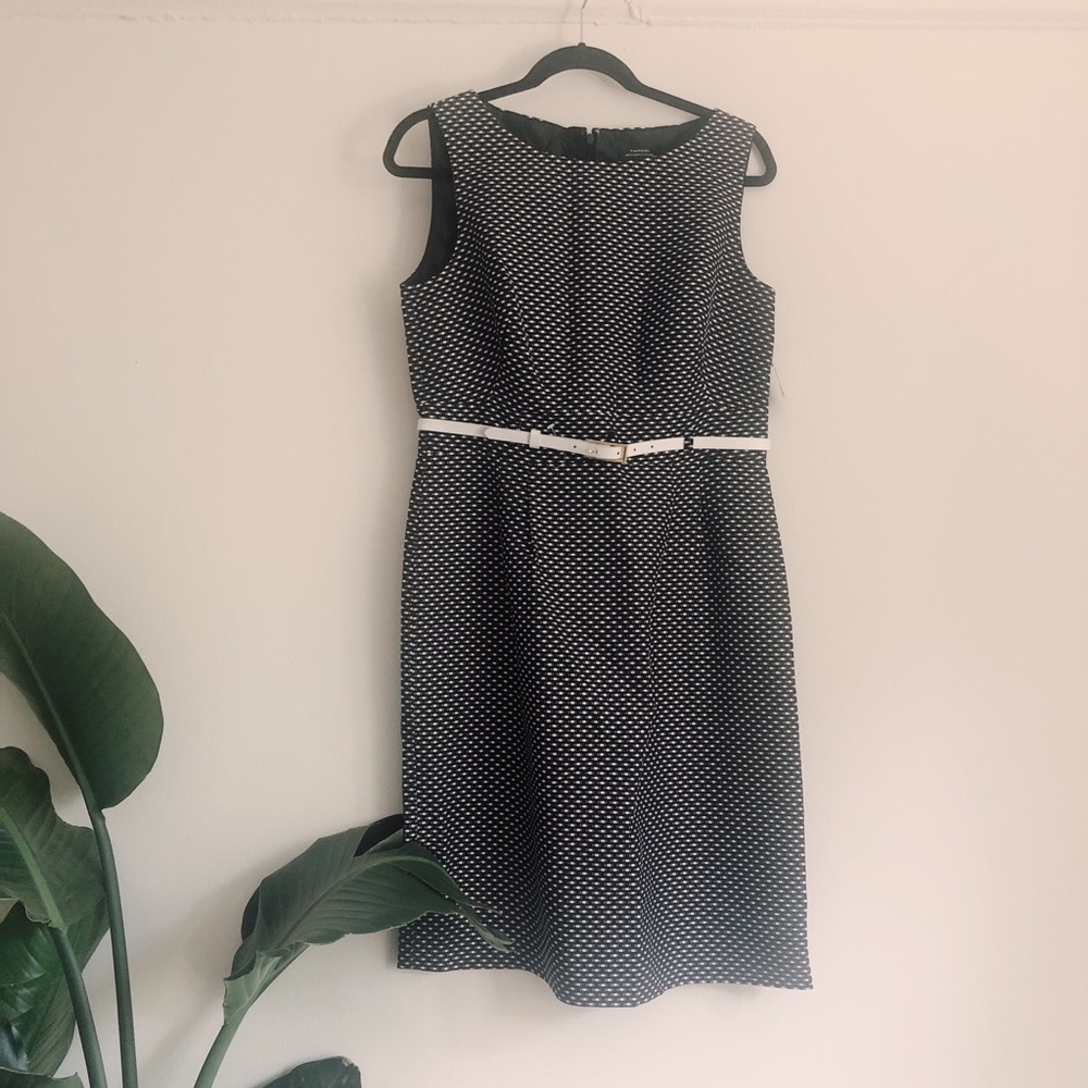 Tahari Arthur S. Levine Black & White Dress